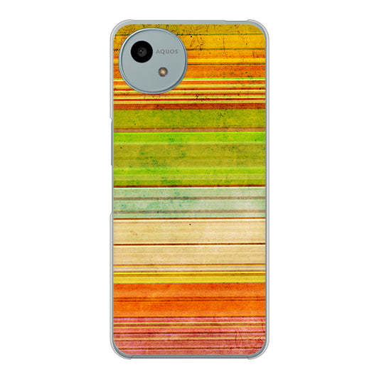 AQUOS wish4 SH-52E docomo 高画質仕上げ 背面印刷 ハードケース 【1324 ビンテージボーダー(色彩)】