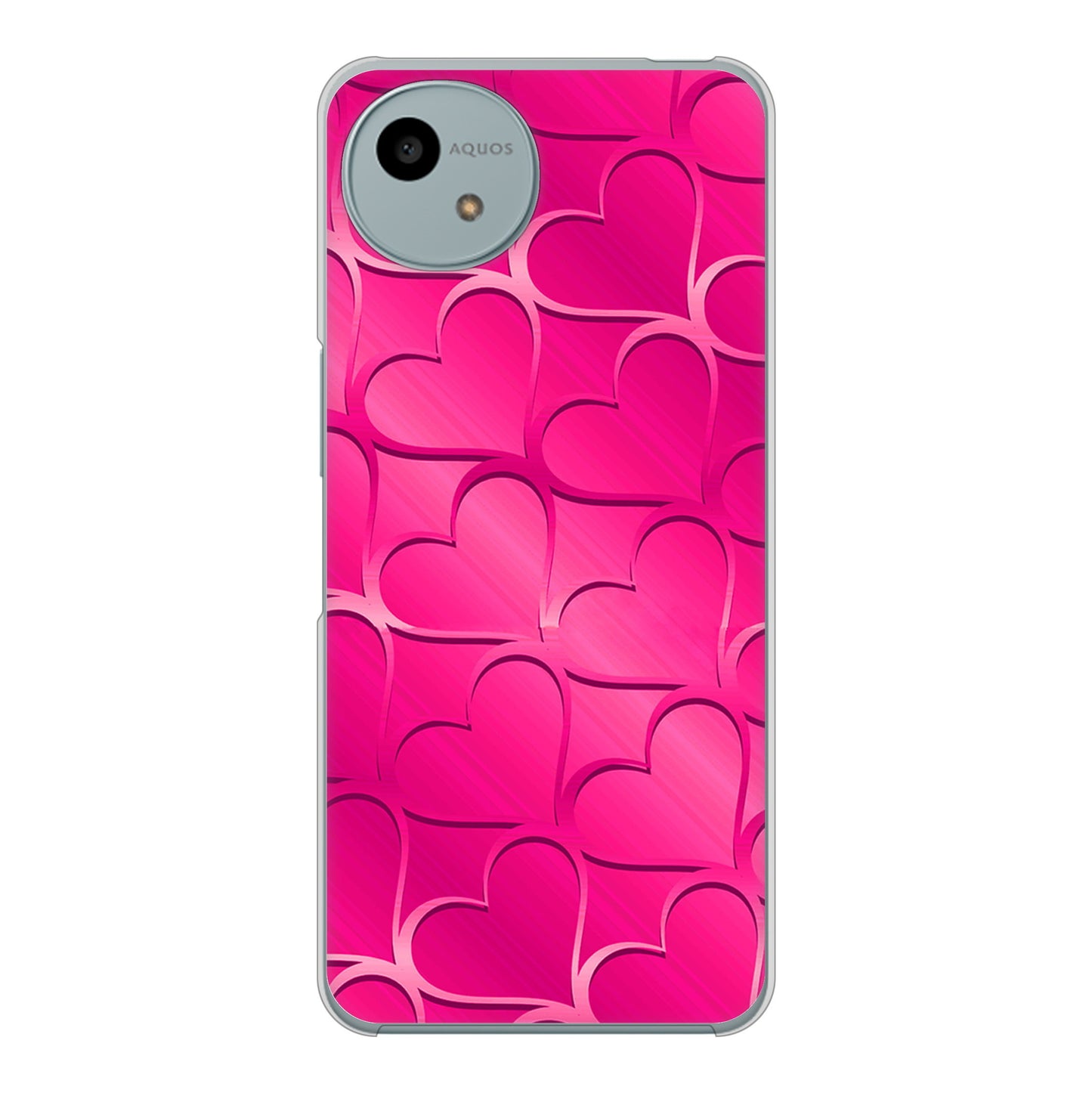 AQUOS wish4 SH-52E docomo 高画質仕上げ 背面印刷 ハードケースかくれハート