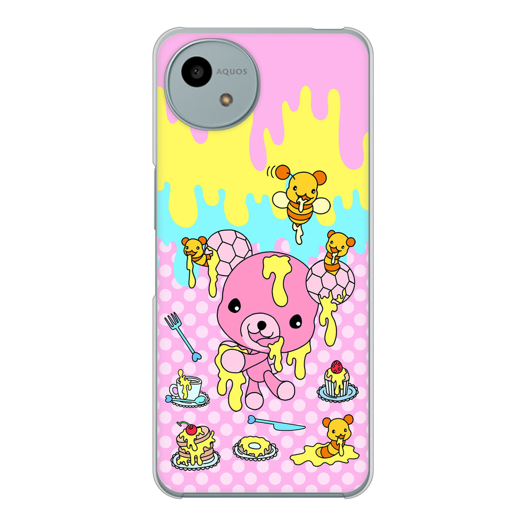 AQUOS wish4 SH-52E docomo 高画質仕上げ 背面印刷 ハードケースむかいあぐる ハニベア