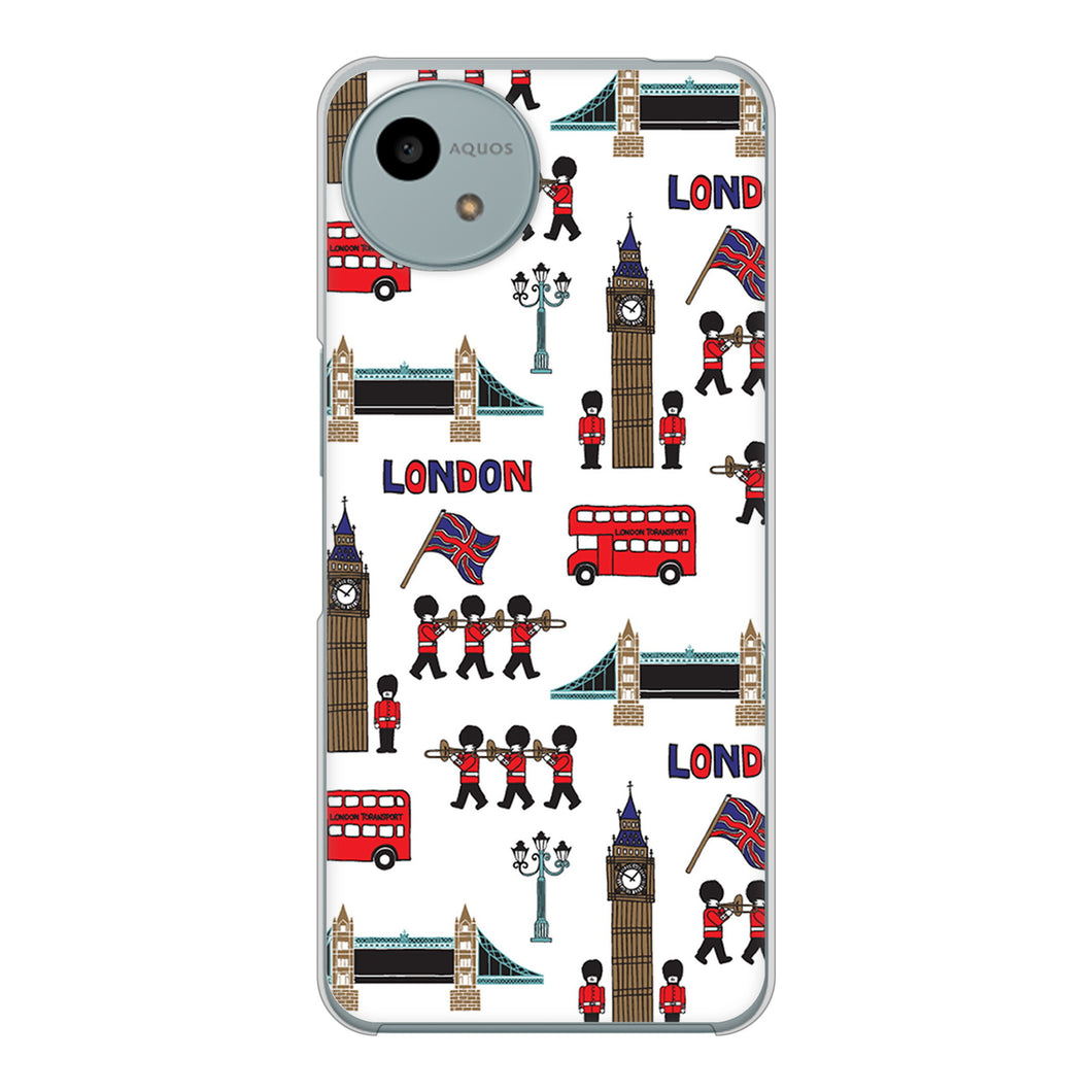 AQUOS wish4 SH-52E docomo 高画質仕上げ 背面印刷 ハードケース 【EK811 ロンドンの街】