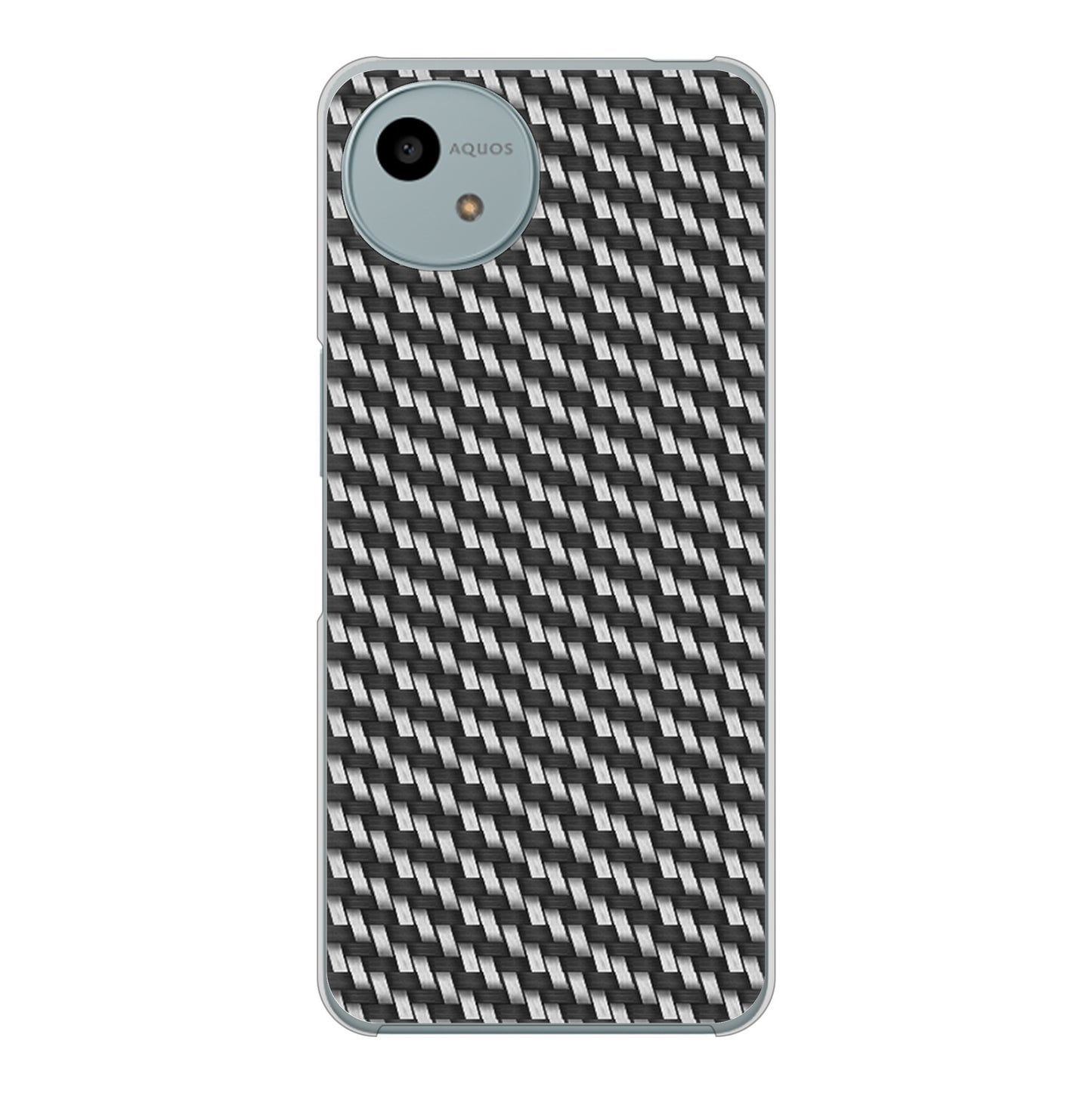 AQUOS wish4 SH-52E docomo 高画質仕上げ 背面印刷 ハードケースカーボン