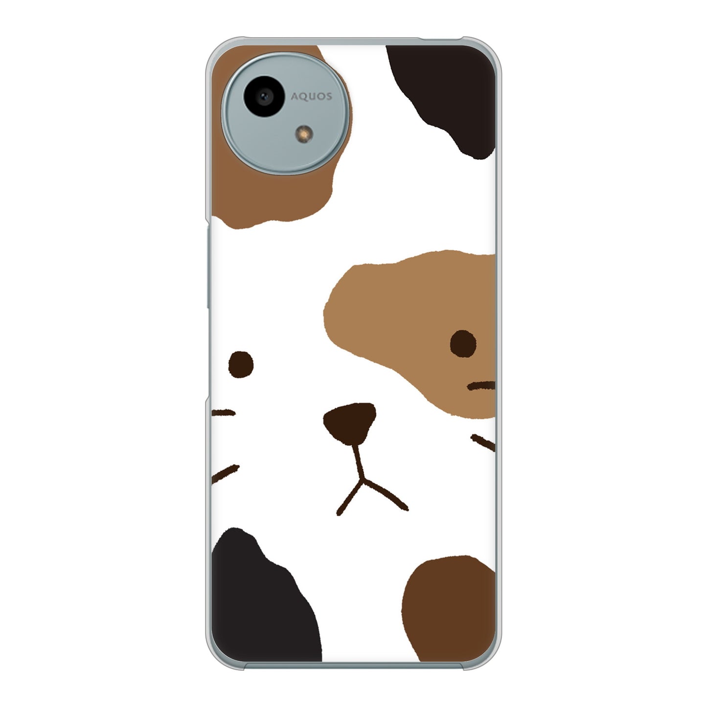 AQUOS wish4 SH-52E docomo 高画質仕上げ 背面印刷 ハードケース 【IA801 みけ】