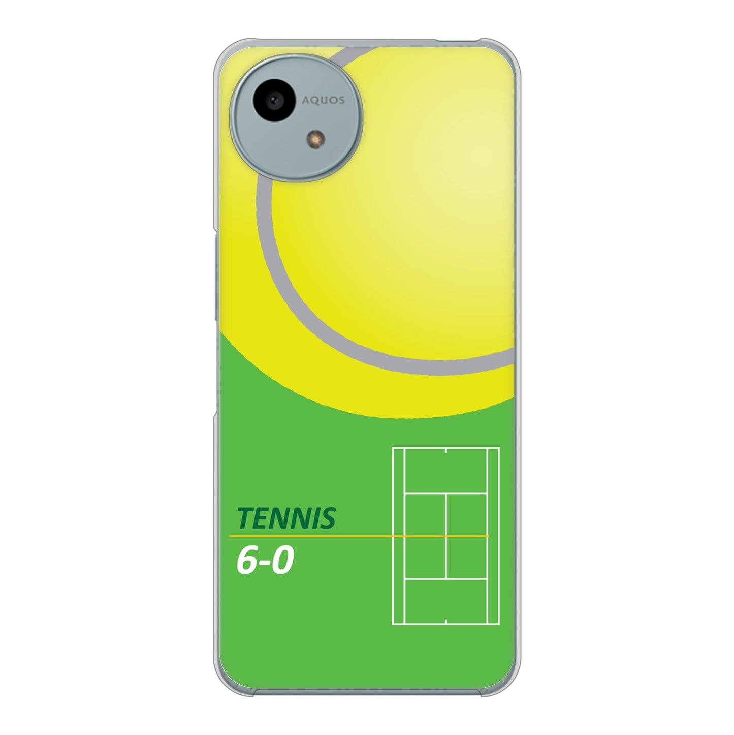 AQUOS wish4 SH-52E docomo 高画質仕上げ 背面印刷 ハードケース 【IB920 TENNIS】
