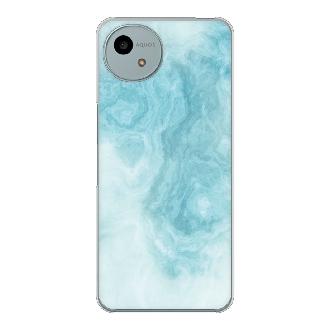 AQUOS wish4 SH-52E docomo 高画質仕上げ 背面印刷 ハードケース大理石BK