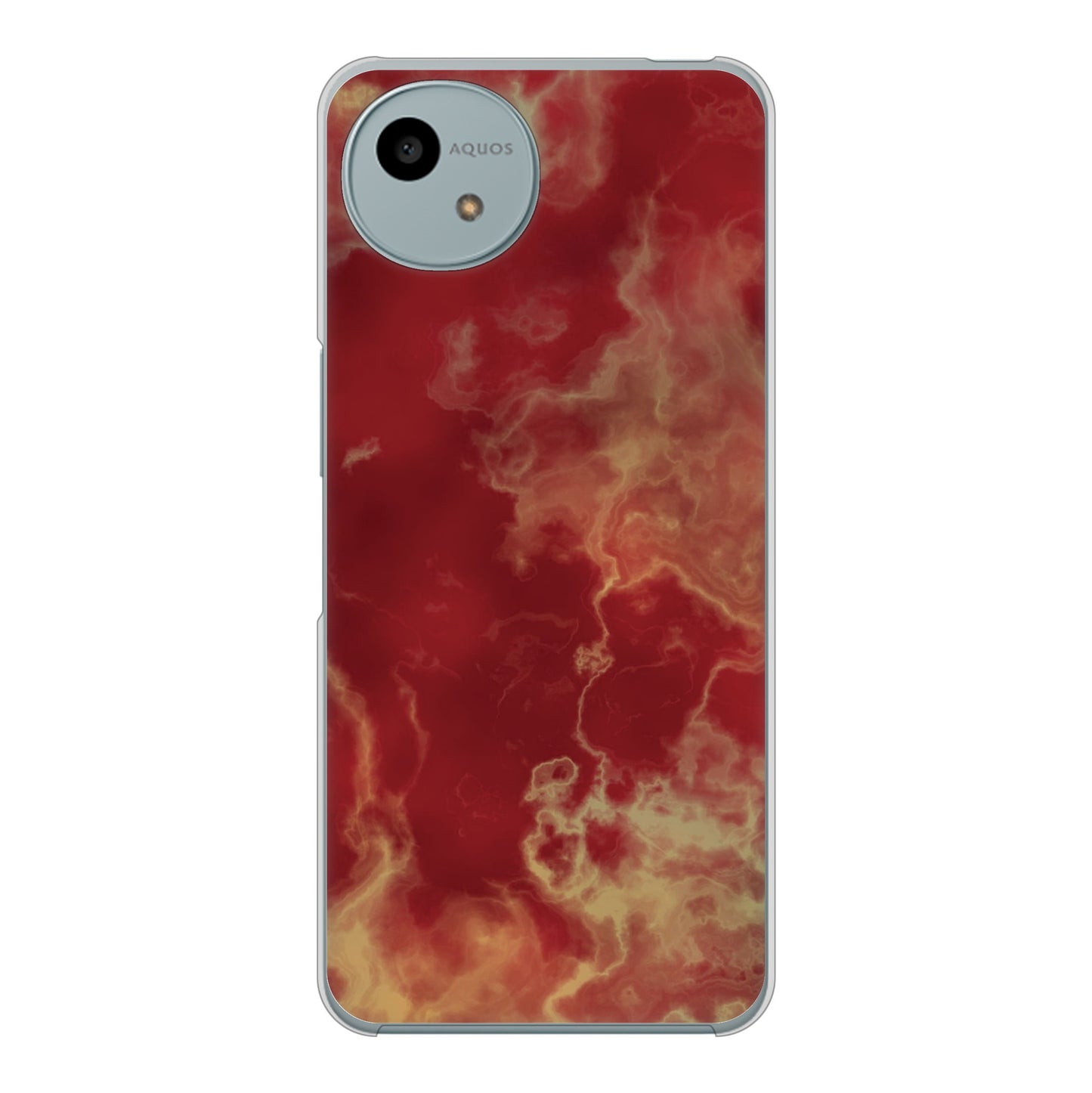 AQUOS wish4 SH-52E docomo 高画質仕上げ 背面印刷 ハードケース大理石BK