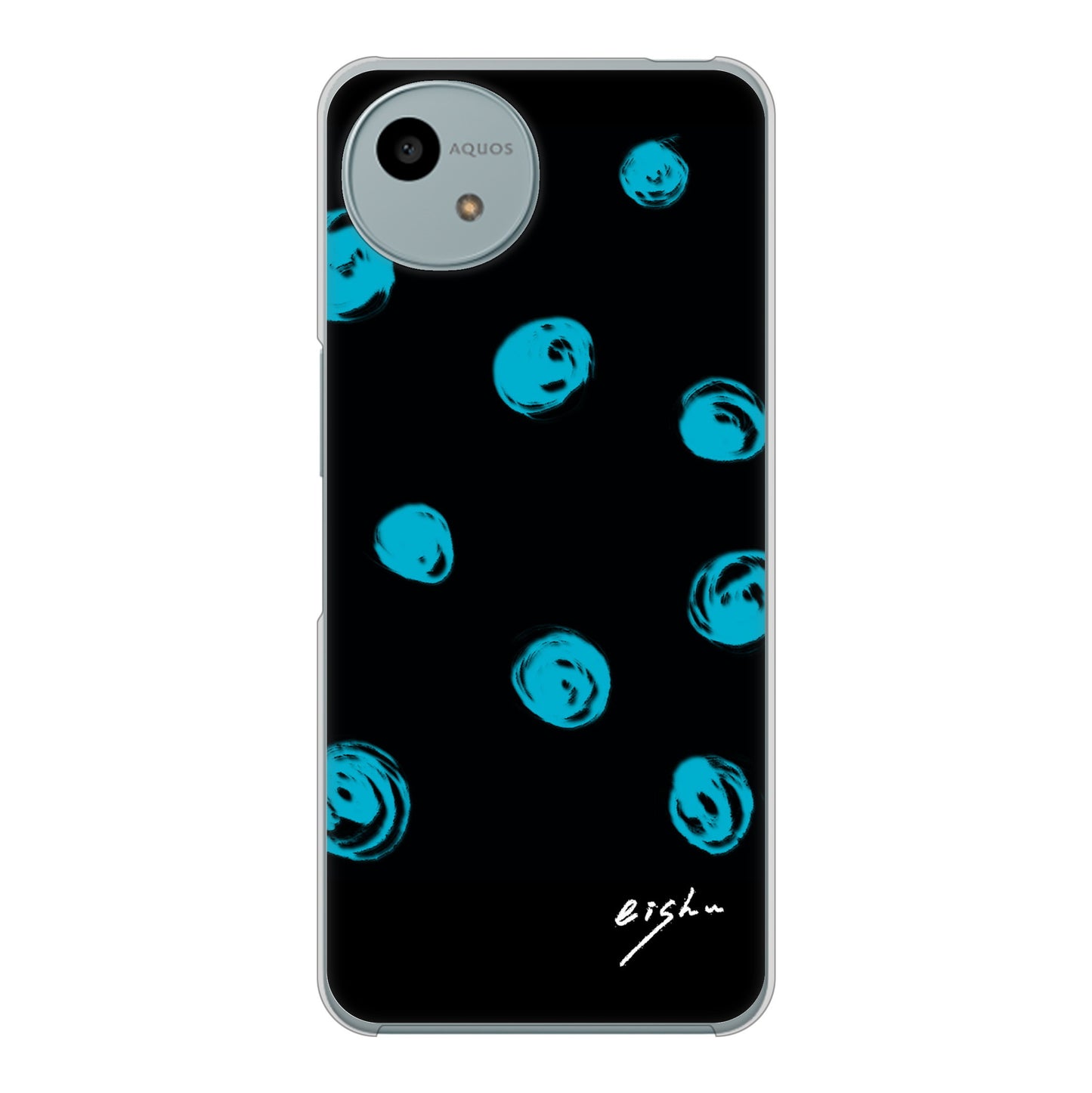 AQUOS wish4 SH-52E docomo 高画質仕上げ 背面印刷 ハードケース大野詠舟 手描きシンプル