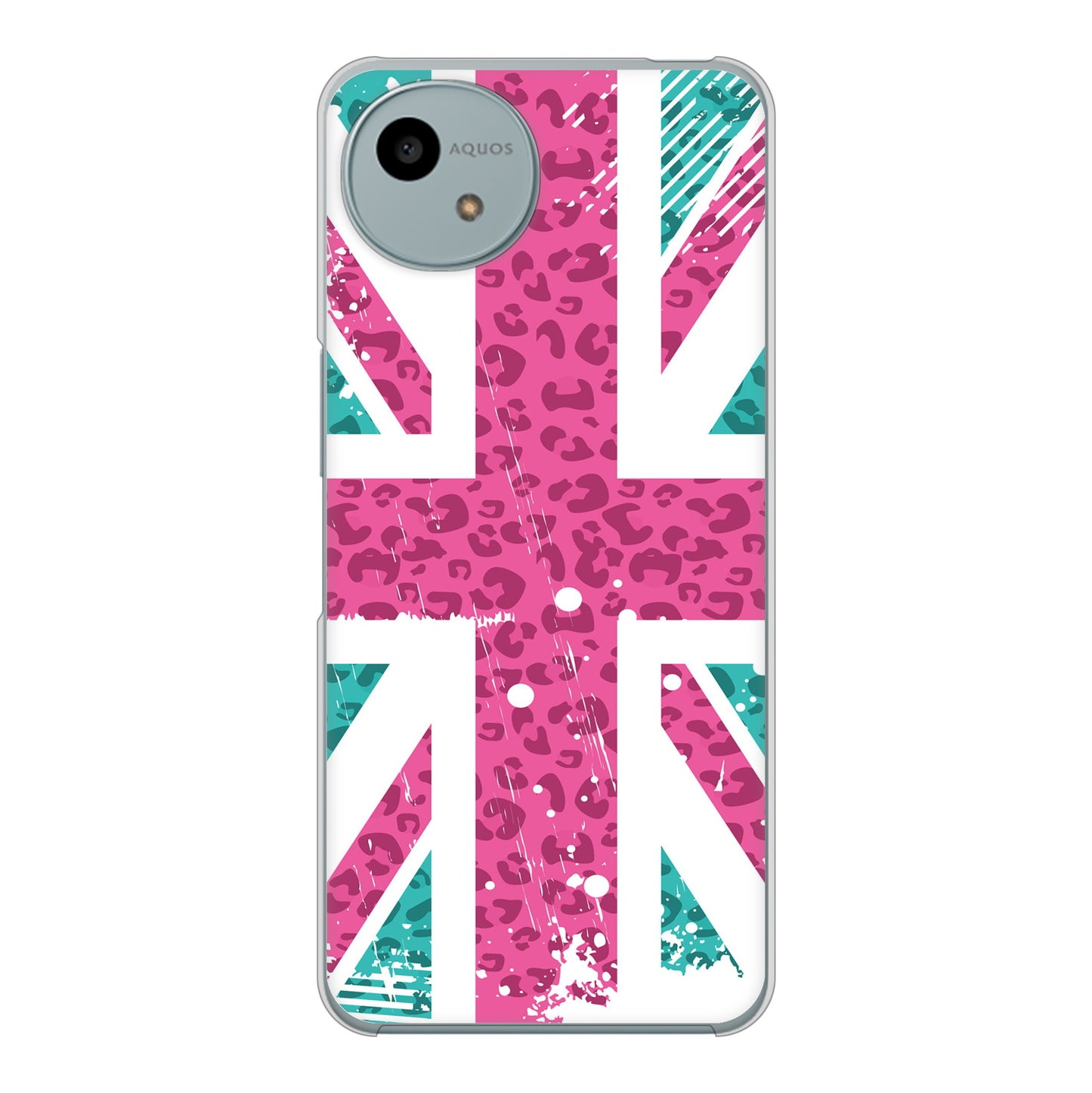 AQUOS wish4 SH-52E docomo 高画質仕上げ 背面印刷 ハードケースユニオンジャック