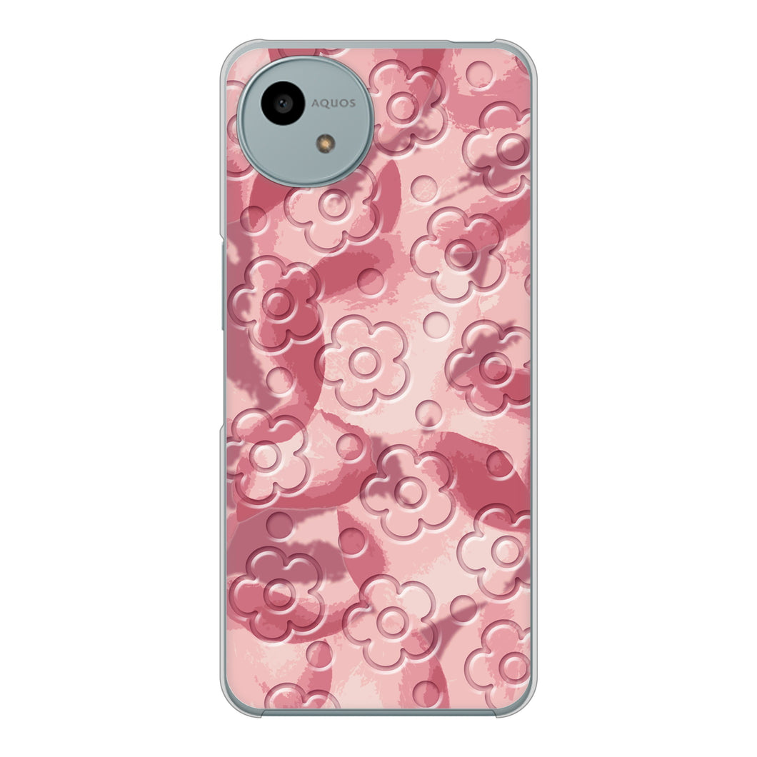 AQUOS wish4 SH-52E docomo 高画質仕上げ 背面印刷 ハードケースフラワーヴェルニ