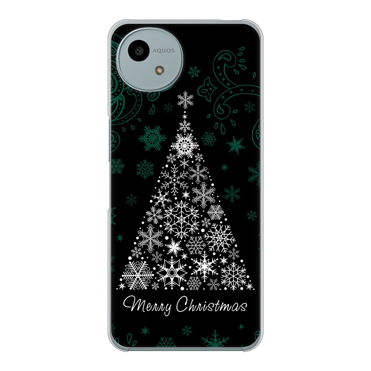 AQUOS wish4 SH-52E docomo 高画質仕上げ 背面印刷 ハードケースクリスマス