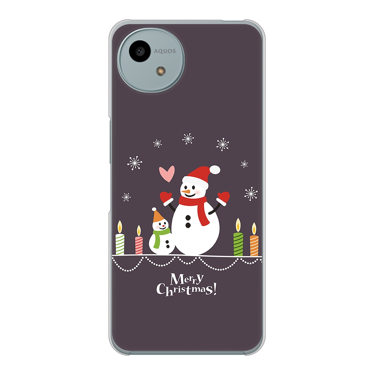 AQUOS wish4 SH-52E docomo 高画質仕上げ 背面印刷 ハードケースクリスマス