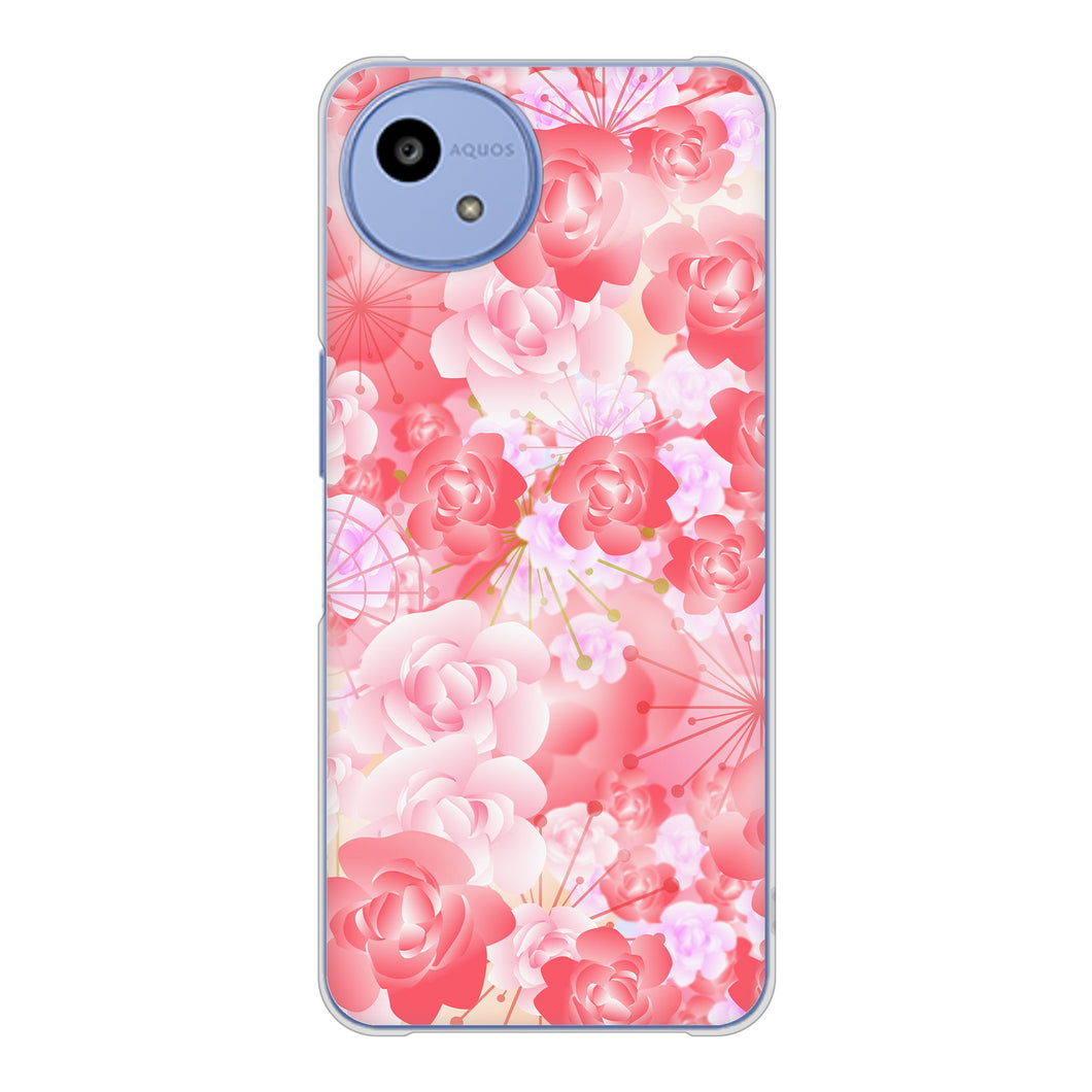 AQUOS wish5 SH-52F docomo 高画質仕上げ 背面印刷 ハードケース 【VA817 はんなり色の華】