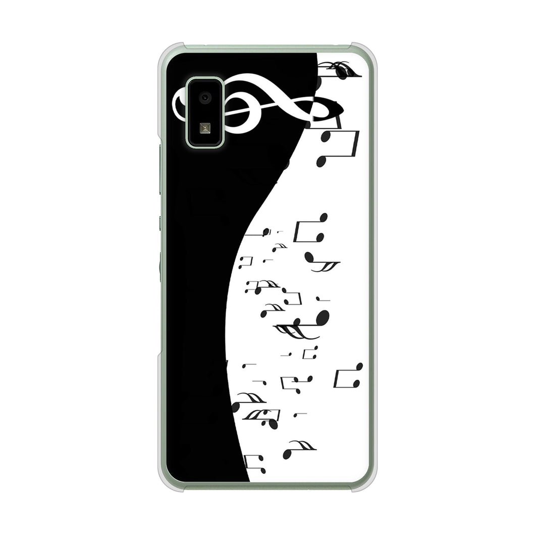 AQUOS wish3 SH-53D docomo 高画質仕上げ 背面印刷 ハードケース音符