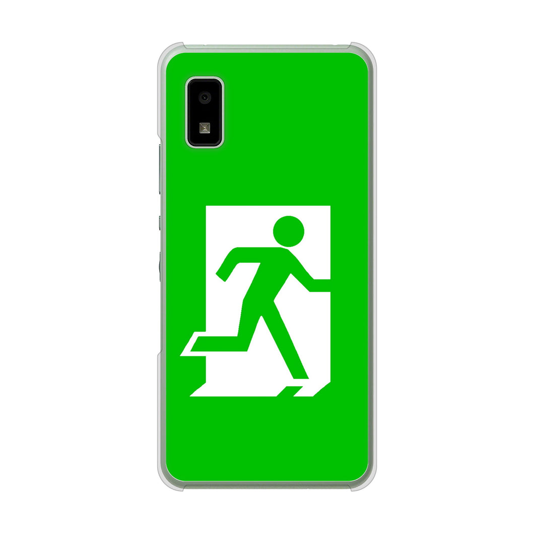 AQUOS wish3 SH-53D docomo 高画質仕上げ 背面印刷 ハードケース 【163 非常口】