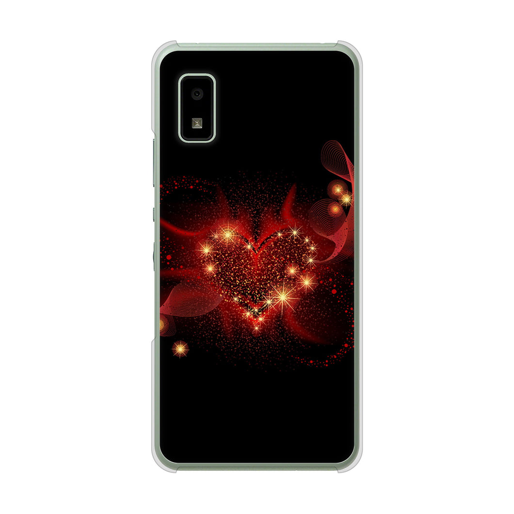 AQUOS wish3 SH-53D docomo 高画質仕上げ 背面印刷 ハードケースきらめきハート