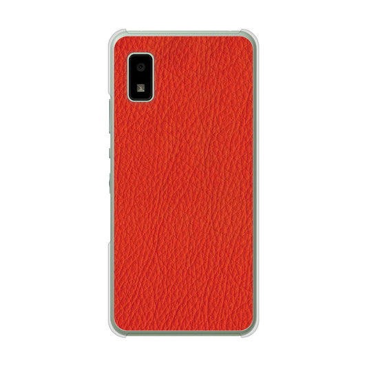 AQUOS wish3 SH-53D docomo 高画質仕上げ 背面印刷 ハードケース 【EK852 レザー風レッド】