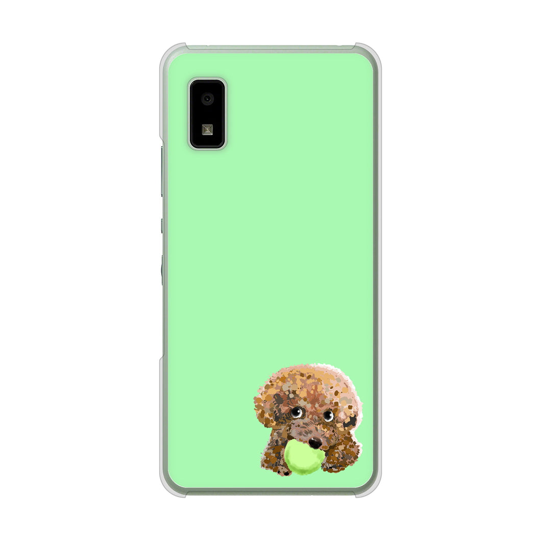 AQUOS wish3 SH-53D docomo 高画質仕上げ 背面印刷 ハードケーストイプードル&ボール