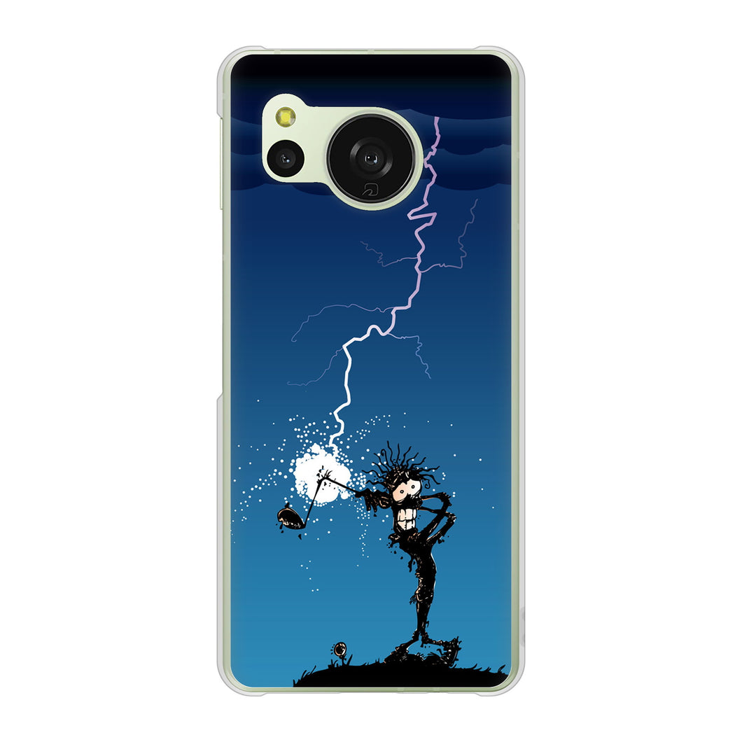 AQUOS sense8 SH-54D docomo 高画質仕上げ 背面印刷 ハードケース 【417 ゴルファーの苦難】