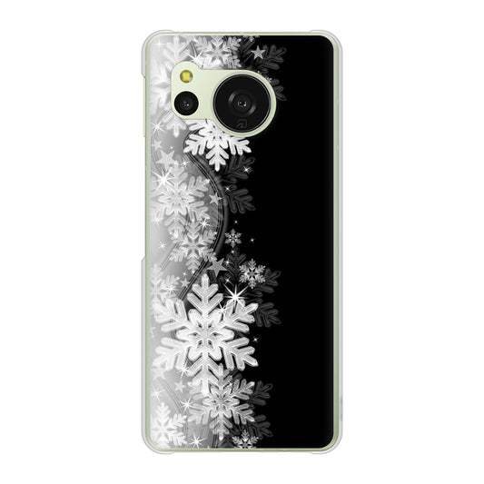 AQUOS sense8 SH-54D docomo 高画質仕上げ 背面印刷 ハードケース 【603 白銀と闇】