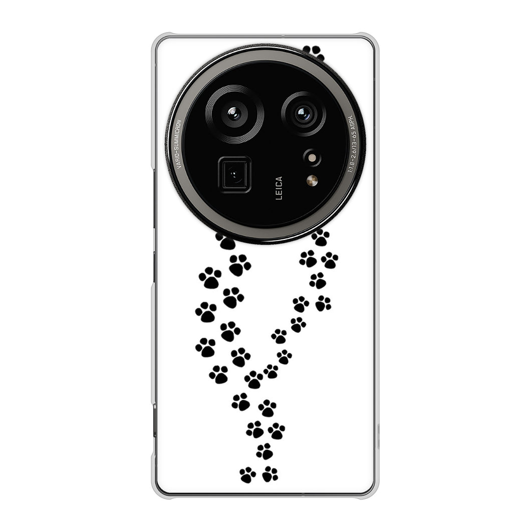 AQUOS R9 pro SH-54E docomo 高画質仕上げ 背面印刷 ハードケース 【066 あしあと】