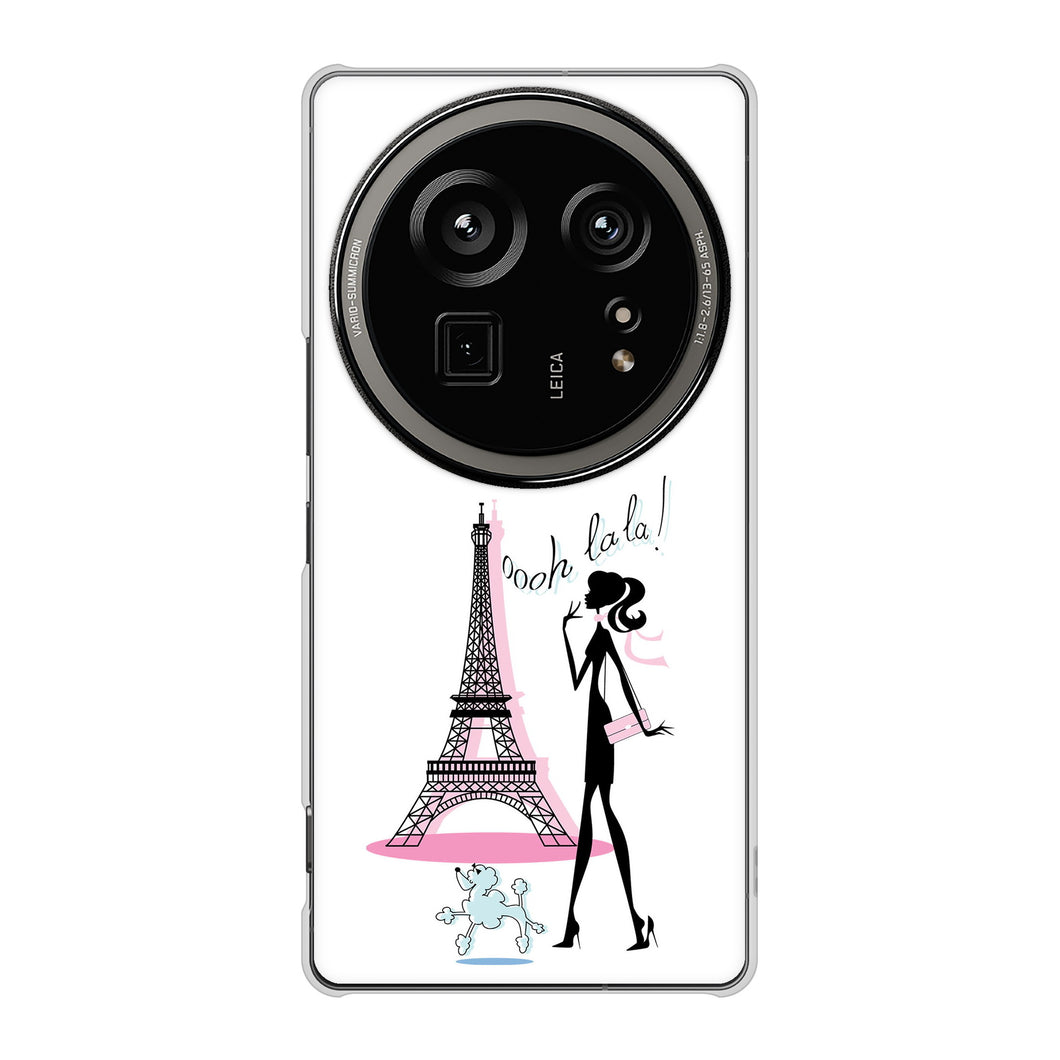 AQUOS R9 pro SH-54E docomo 高画質仕上げ 背面印刷 ハードケースLOVE フランス