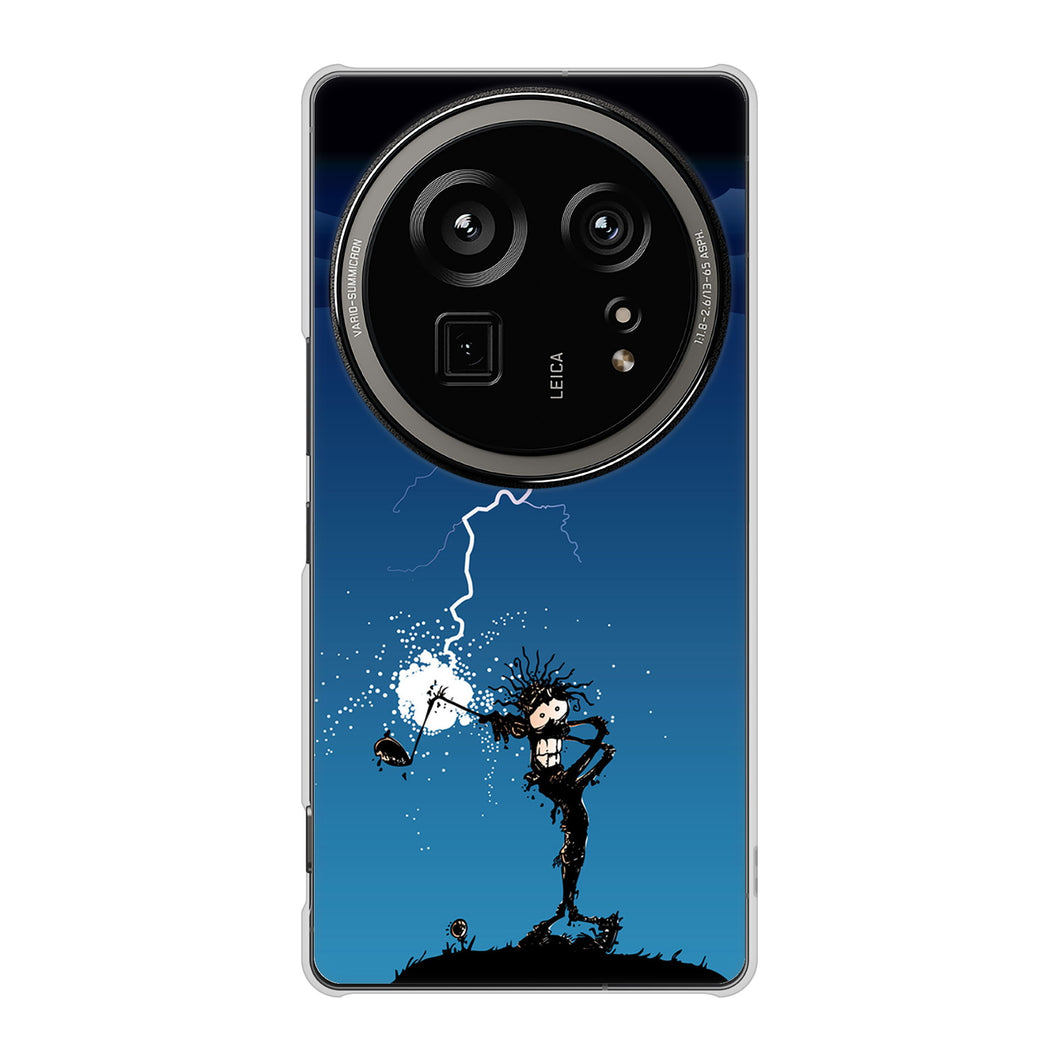 AQUOS R9 pro SH-54E docomo 高画質仕上げ 背面印刷 ハードケース 【417 ゴルファーの苦難】