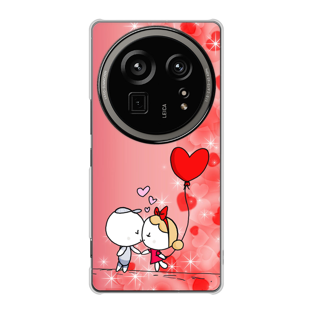 AQUOS R9 pro SH-54E docomo 高画質仕上げ 背面印刷 ハードケースカップル