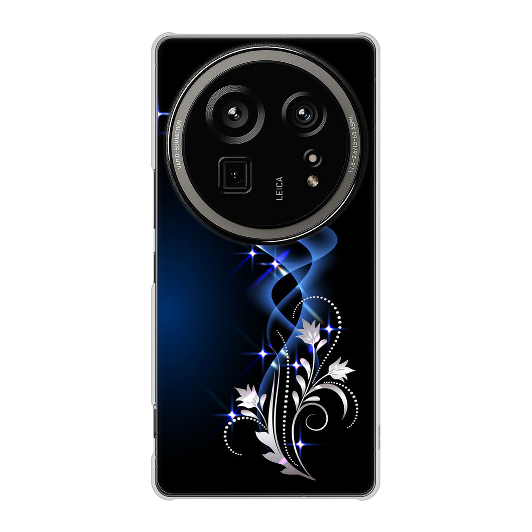 AQUOS R9 pro SH-54E docomo 高画質仕上げ 背面印刷 ハードケース 【1278 華より昇る流れ】