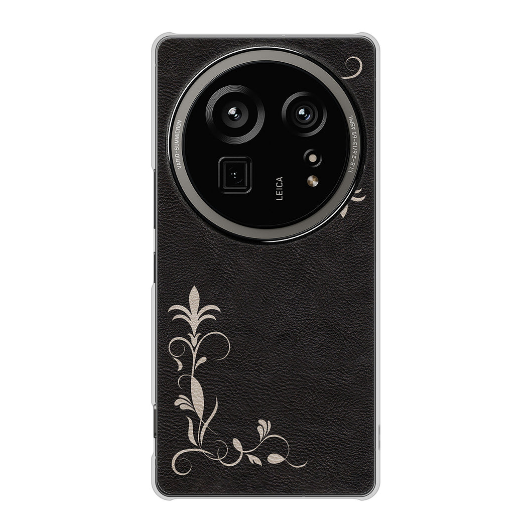 AQUOS R9 pro SH-54E docomo 高画質仕上げ 背面印刷 ハードケース 【EK825 レザー風グラスフレーム】