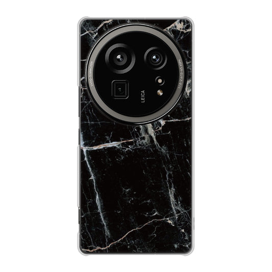 AQUOS R9 pro SH-54E docomo 高画質仕上げ 背面印刷 ハードケース大理石BK