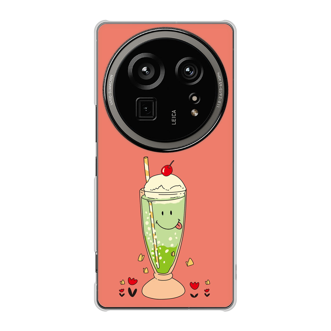 AQUOS R9 pro SH-54E docomo 高画質仕上げ 背面印刷 ハードケーススイーツイラスト