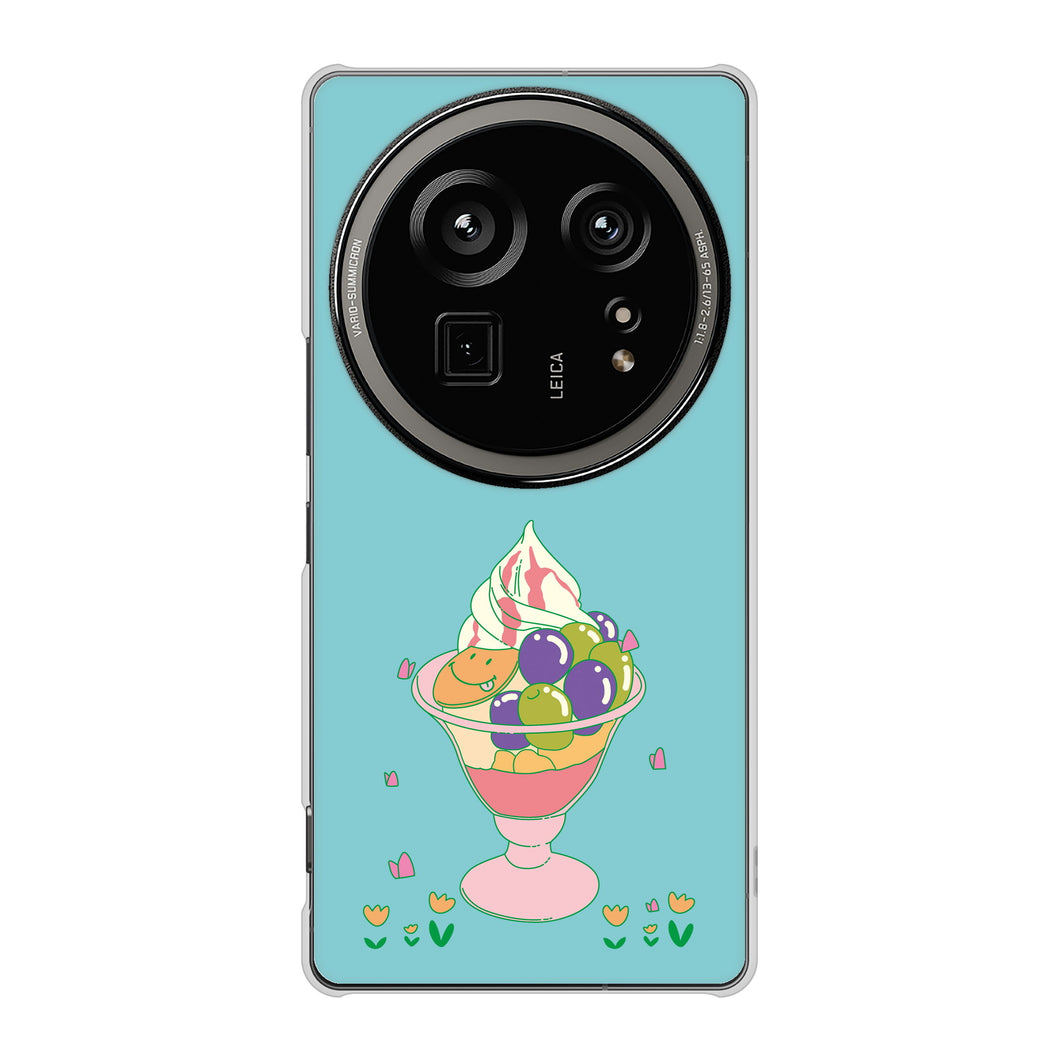 AQUOS R9 pro SH-54E docomo 高画質仕上げ 背面印刷 ハードケーススイーツイラスト