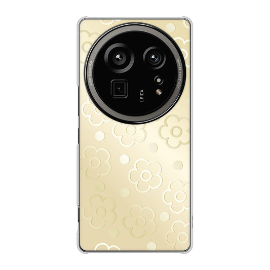 AQUOS R9 pro SH-54E docomo 高画質仕上げ 背面印刷 ハードケースエンボス風デイジーシンプル