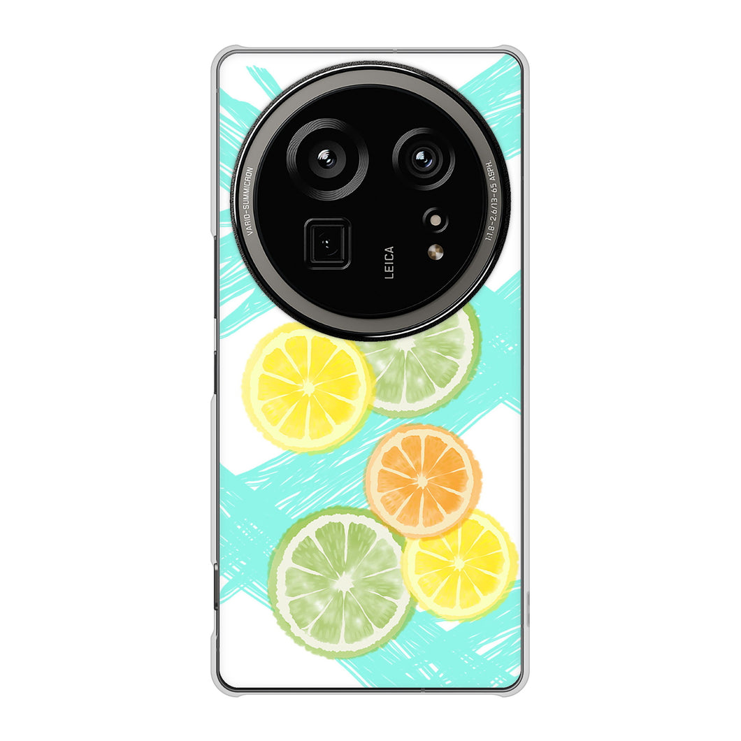 AQUOS R9 pro SH-54E docomo 高画質仕上げ 背面印刷 ハードケース 【YJ183 オレンジライム】