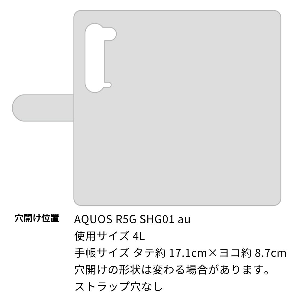 AQUOS R5G SHG01 au スマホショルダー 手帳型 縦向き くすみカラー スタンド機能付