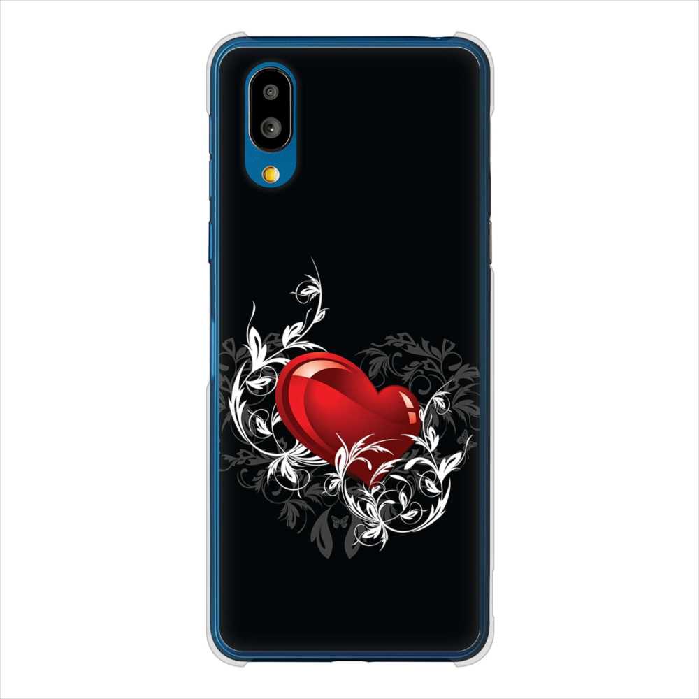 BASIO active SHG09 au 高画質仕上げ 背面印刷 ハードケースきらめきハート