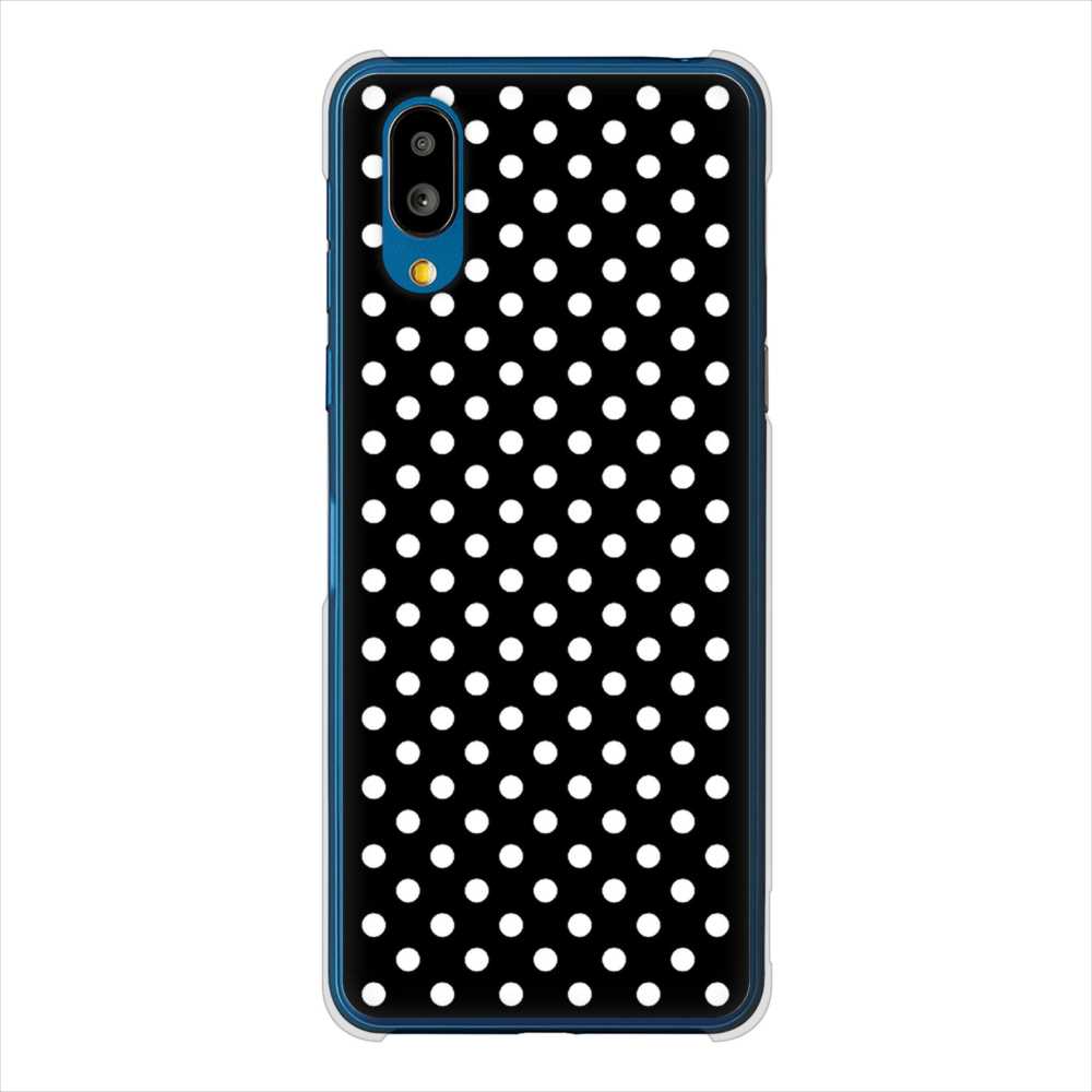 BASIO active SHG09 au 高画質仕上げ 背面印刷 ハードケースシンプル柄(水玉)