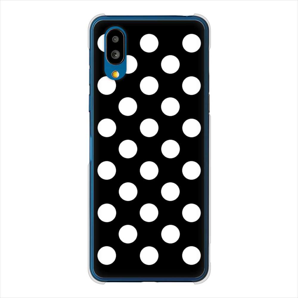 BASIO active SHG09 au 高画質仕上げ 背面印刷 ハードケースシンプル柄(水玉)