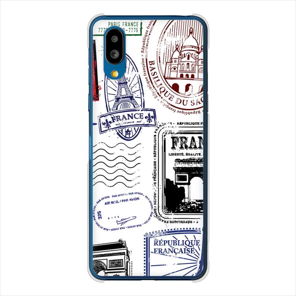 BASIO active SHG09 au 高画質仕上げ 背面印刷 ハードケースLOVE フランス