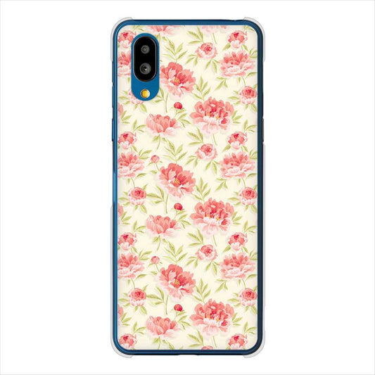 BASIO active SHG09 au 高画質仕上げ 背面印刷 ハードケース北欧の小花