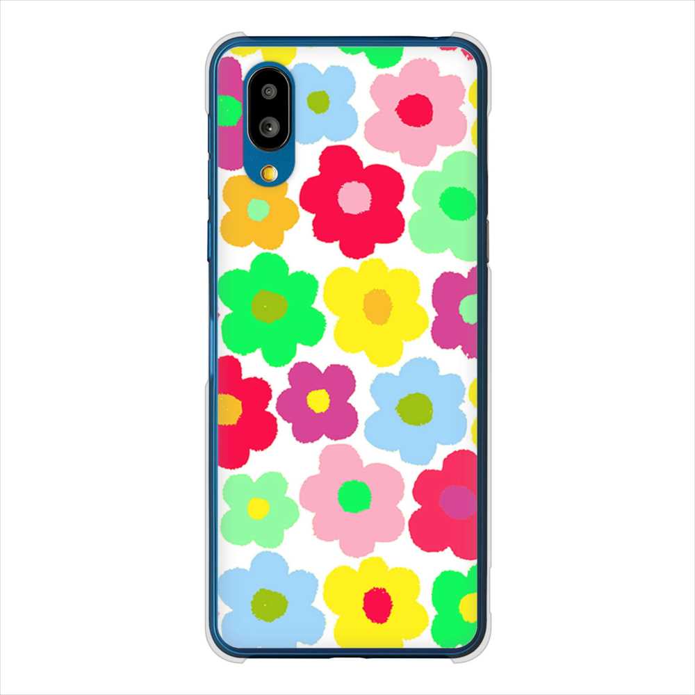 BASIO active SHG09 au 高画質仕上げ 背面印刷 ハードケースルーズフラワー