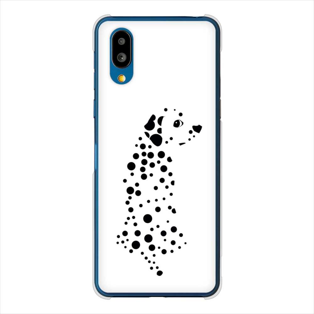 BASIO active SHG09 au 高画質仕上げ 背面印刷 ハードケース 【1038 振り向くダルメシアン(WH)】