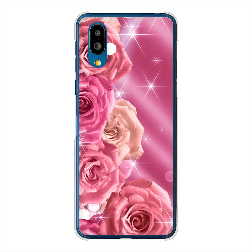 BASIO active SHG09 au 高画質仕上げ 背面印刷 ハードケース 【1182 ピンクの薔薇に誘われて】