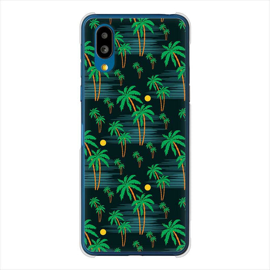 BASIO active SHG09 au 高画質仕上げ 背面印刷 ハードケース 【1315 月夜とヤシ】