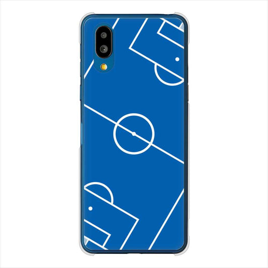 BASIO active SHG09 au 高画質仕上げ 背面印刷 ハードケース 【IB922 SOCCER_ピッチ】