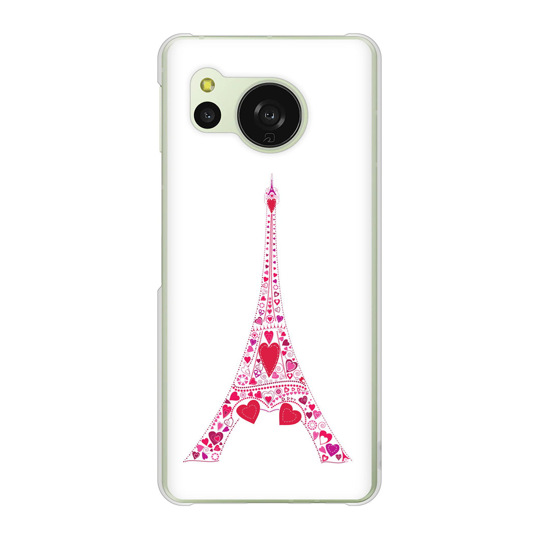 AQUOS sense8 SHG11 au 高画質仕上げ 背面印刷 ハードケースLOVE フランス