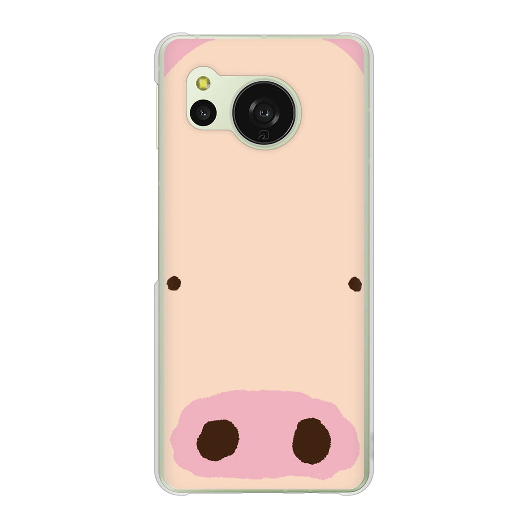 AQUOS sense8 SHG11 au 高画質仕上げ 背面印刷 ハードケースドアップアニマル