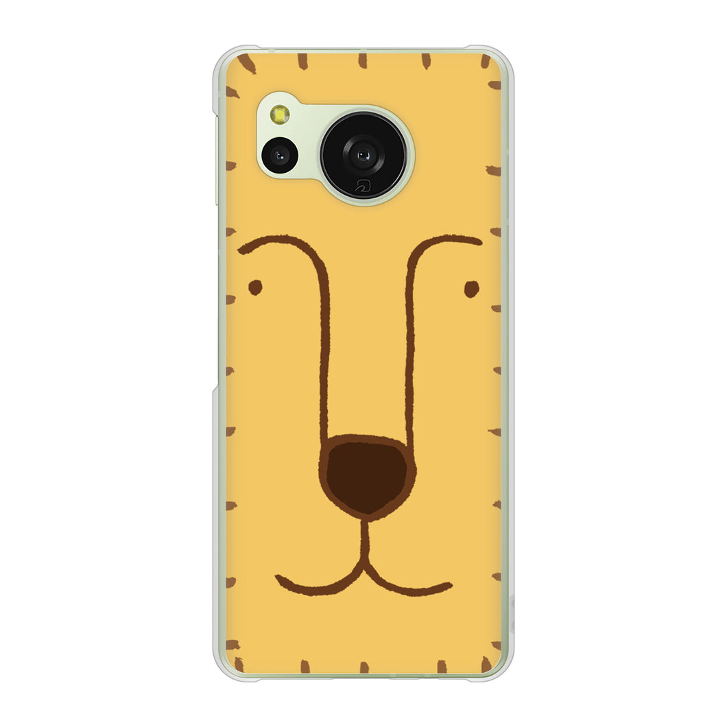 AQUOS sense8 SHG11 au 高画質仕上げ 背面印刷 ハードケースドアップアニマル