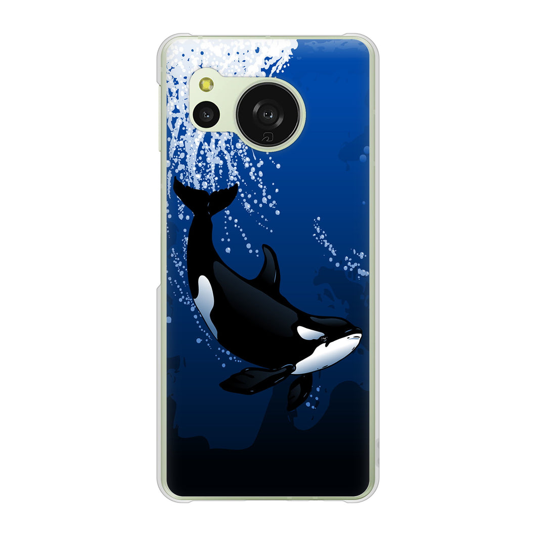 AQUOS sense8 SHG11 au 高画質仕上げ 背面印刷 ハードケース海の守り神
