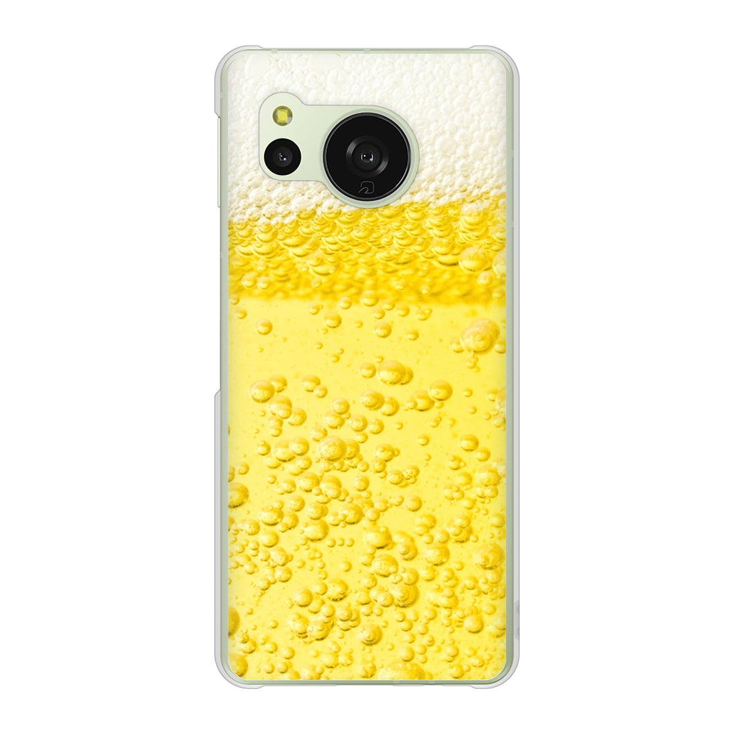 AQUOS sense8 SHG11 au 高画質仕上げ 背面印刷 ハードケース生ビール