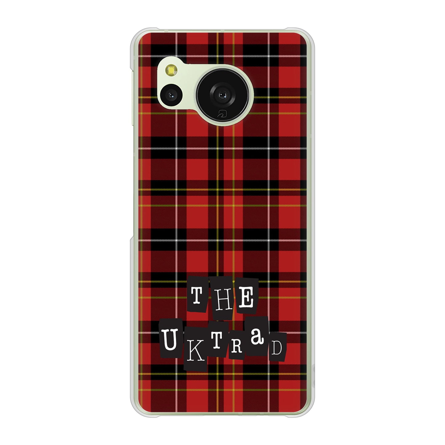AQUOS sense8 SHG11 au 高画質仕上げ 背面印刷 ハードケース 【547 THEチェック】